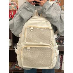 HR750 Hot Selling School Girl Backpack Travel Nylon Shoulder Bag Cute Laptop Backpack Cartoon Student Transparent Schoolbag