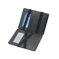 Wholesale magic wallet slim rfid front pocket pu leather men magic wallet purse