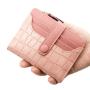 KBW190 Women's Fashion Stone Pattern With Buckle Two Fold Multi Card Position Large Bill Position Coin Position Zip Women's Bag