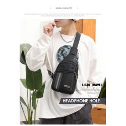 ZR666 Unisex Chest Bag Waterproof Shoulder Bag Sports Travel Crossbody Leisure Safety Reflective Strip Business High Quality Bag