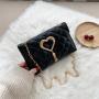 2021 New Fashion Women Thread Open Square Handbags WithTassel China Wholesale PU Ladies Shoulder Bag Chain Handbag