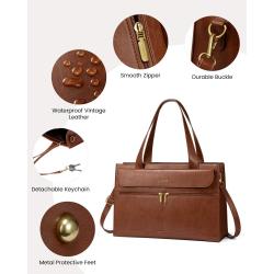 LOVEVOOK 2024 retro computer handbag high quality women's daily office shoulder bag for school travel work women laptop tote Bag