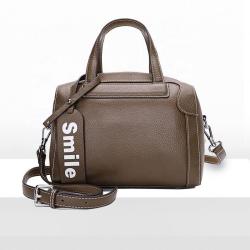 Hot Selling Cheap Metal Zipper Women Bags Cowhide Largest Handbag