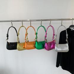 Crocodile Trend Chain Underarm Bag Simple Women's Shoulder Bag 2023 Summer Trend Fashion Texture Foreign Style Bag