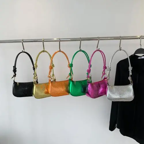Crocodile Trend Chain Underarm Bag Simple Women's Shoulder Bag 2023 Summer Trend Fashion Texture Foreign Style Bag