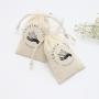 Eco-Friendly Cotton Muslin Drawstring Christmas Gift Bag Small Jewelry Cosmetic Makeup Packaging Dust Cotton Pouch