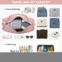 LOVEVOOK 3 in 1 Waterproof Yoga Gym sports Bag with Wet Pocket & Shoe pouch Carry on Weekender Overnight Bag Travel duffel bag