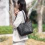 Trendy Ladies PU Shoulder Hand Bag Fashion Large Capacity Custom PU Leather Tote Bag Handbag