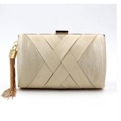 CCF22 New Fashion Dinner Tassel Pendant Evening Bag Large Capacity Dress Bag High Quality Wedding Handbag Lady Clutch Bag