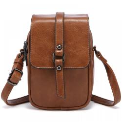 LOVEVOOK 2022 PU leather Small Retro Shoulder Phone Holder Bag with Credit Card Slots for Women Crossbody Bag Cell Phone Purse