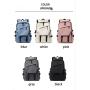 ZWY008 New Junior High School Student Fashion Shoulder Bag Outdoor Lightweight Solid Color Backpack Multi-pocket Laptop Bag