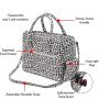 Insulated Cooler Wine Bag Leopard Grain PU Leather Wine Cheest Tote Bag Women For Party Travel