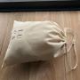 Custom Logo Printed Eco-friendly Cotton Muslin Shopping Bag Natural Muslin Cotton Drawstring Shopping Bag