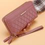 2024 new women's long wallet Korean style simple double zipper coin purse multi-card wallet card bag clutch wallets