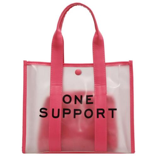 KBW182 Fashion Transparent PVC Tote Bag Summer New Mother and Child Bag Large Capacity Ladies Versatile Shoulder Bag