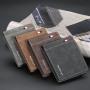 OEM033 Customize Design Slim Coin Purse PU Leather Bifold Wallet For Man ID Credit Card Holder Slim Short Wallet Men