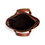 Vintage single shoulder bag business casual crossbody bag brown leather messenger bag for women and men