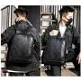 ZR632 Men Computer Backpack Laptop Bag USB High Quality PU Zipper Customizable Logo Backpack Business Schoolbag Outdoor Sports