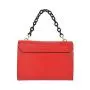 China Supplier Red Leather Women's Handbag Gradual Color Chain Shoulder Bags Flap Under Arm Bags