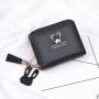 OEW191 PU Leather Coin Purse Short Multiple Card Slots Wallet Cartoon Cute Bear Ladies Wallets And Purses Women Mini Card Holder