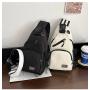 Gelory Oxford Fabric Sling Shoulder Bag Multifunction Waterproof Large Capacity Crossbody Backpack Chest Bags