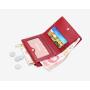 ZR486 Fashion Versatile Woman Short Wallet Classic Card Holder Case Girl  Purse Female Money Clip Billfold Zipper PU Leather