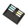 KHF039 2023 Hot Sale Men's Pu Wallet Credit Card Holder Lychee Stripe Buckle Wallet Business Card Holder ID Money Clip