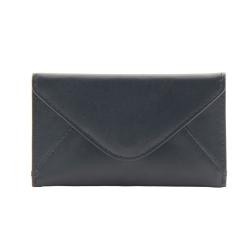 Small pocket wallet envelope leather magnetic card wallet slim business card holder
