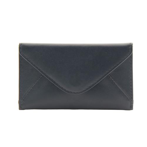 Small pocket wallet envelope leather magnetic card wallet slim business card holder