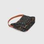 2024 Vendor Custom Logo Jacquard Fabric Leather Shoulder Bag For Women Luxury Purse