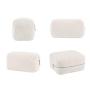 Wholesale Eco Friendly Portable Designer Cosmetic Bag Custom Teddy Fur Organize Zipper Pouch Bag Women Toiletry  Makeup Bag