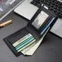 Hot Sell Slim Wallet For Men Fashion Men Card Holder Wallets Pure Color Customs Wallet