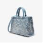 2024 Wholesale Customized Logo Denim Hand Bag For Women Luxury Jeans Leather Prismatic Ladies Handbag