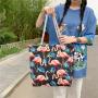 Gelory Fashion Double Sided Pattern Boho Casual Shoulder Bag Large Capacity Women Canvas Bag