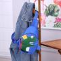 Korean Fashion Anti-Lost Backpack for Kids Cute Cartoon Small Dinosaur Schoolbag Single Strap Portable Chain Decoration Students