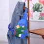 Korean Fashion Anti-Lost Backpack for Kids Cute Cartoon Small Dinosaur Schoolbag Single Strap Portable Chain Decoration Students