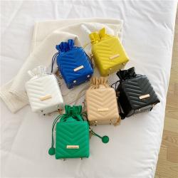 New Fashion  Mini Luxury Cute Comfortable Pearl Handle Small Jelly Square Bag Handbags