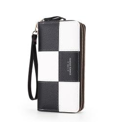 OEW211Business ID Credit Card Holder Hot Sale Fashion Design Women Wallet Long Wallet Double Zipper Coin Purse