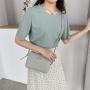 New simple women's bag shoulder crossbody bag fashion casual trend small square mobile phone bag