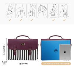 Lovevook wholesale hot sale 14 15.6 inch laptop Briefcase ladies fashion canvas shoulder bags large capacity women laptop bags