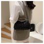 HR383 New Fashionable Style Dinner Party Clutch Bag Personalized Sequin Clip Handle Bag Chain Strap One Shoulder Crossbody Bag
