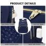 LOVEVOOK Casual Fashion Travel Anti Theft Multi-compartments Daypack Work Laptop Bag with USB Water Resistant College Unisex