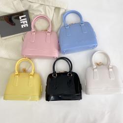 2023 Summer Hot Selling Candy Color Pvc Shell Bag Women'S One Shoulder Cross Fashion Handbag Women Bags Designer