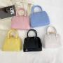 2023 Summer Hot Selling Candy Color Pvc Shell Bag Women'S One Shoulder Cross Fashion Handbag Women Bags Designer
