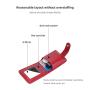 HR703 Women Lipstick Bag With Mirror Pink Pouch Laser Pu Leather Makeup Organizer Embroidered Purse Girl's Cosmetic Handbag