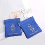 Custom Logo Printing PU Leather Watch Glasses Storage Bag With Close Magnet Reusable Earphone Coin Leather Pouch