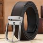 In stock custom logo men belt leather belts men alloy pin buckle belt for men women