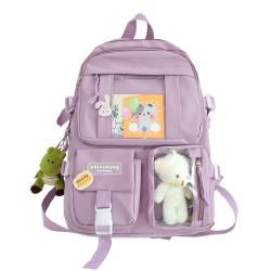 Custom New Style Clear  Kawaii Kids Campus School Backpack  Waterproof School Bags for Girls and Boys mochilas kawaii ITA bag