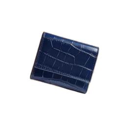 High Quality Mens Custom Vintage Short Crocodile Leather Wallets