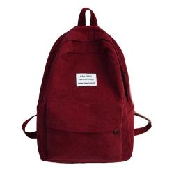 SC047 Students Simple Corduroy Backpack Korean Version School Bags Girls Lightweight Casual Daypack ins Student Backpack